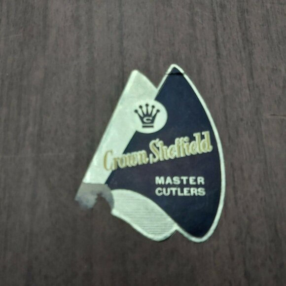Crown Sheffield Master Cutler Knife & Fork Set | Faux Stag Handles in Box-VTG - Picture 4 of 5
